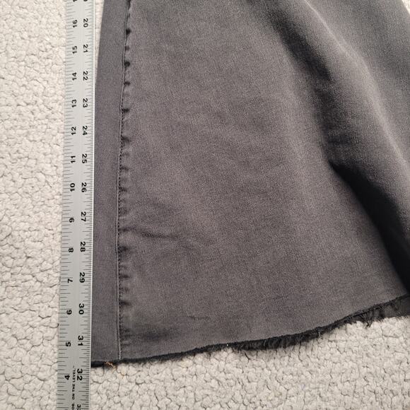 Free People Jeans 27 Just Float On Bell Bottom Flare Black Gray 70s Boho Hippie - Picture 9 of 11